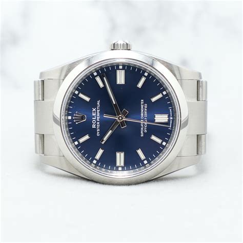 rolex blue face oyster perpetual red blue ring|rolex oyster perpetual 36mm blue.